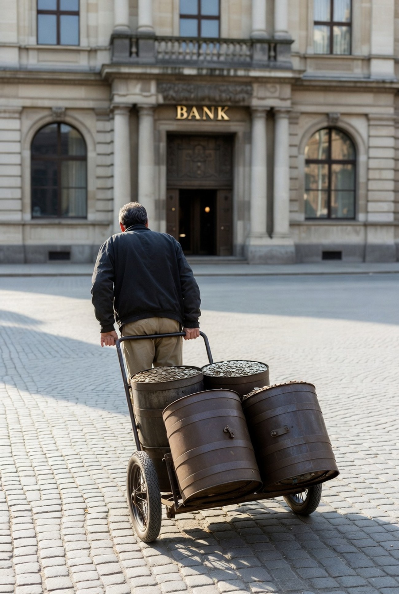 Doneo tri bureta puna kovanica i blokirao banku! Bugarin čuvao ušteđevinu u levima, brojali satima da mu zamene u evre
