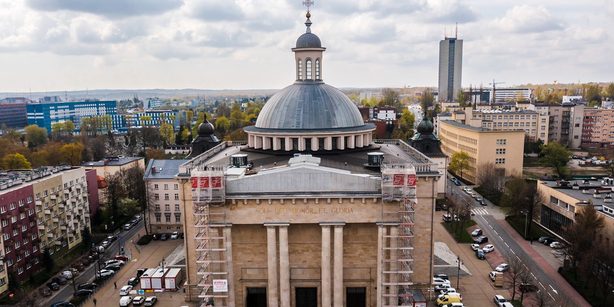 Przebudowa archikatedry Chrystusa Króla w Katowicach. 