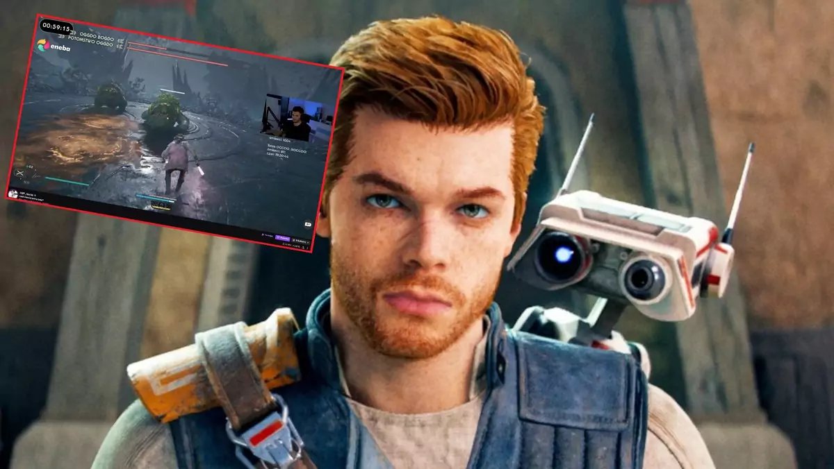 Stream Gucio w walce z dwoma żabami w Star Wars Jedi Survivor