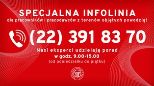 Ważne: Infolinia dla powodzian - Inspekcja Pracy dla pracodawców i pracowników
