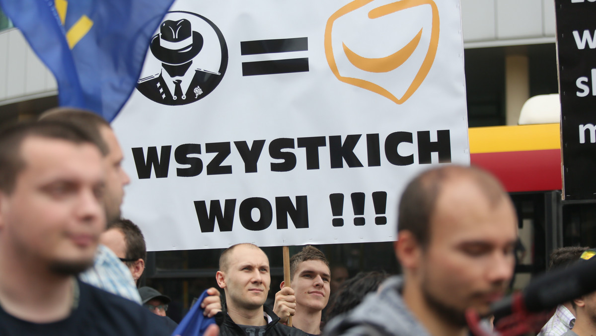 WARSZAWA PO KONWENCJA PRZECIWNICY PROTEST (pikieta)