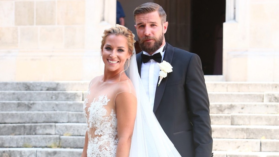 Dominika Cibulková a Michal Navara v svadobný deň, rok 2016