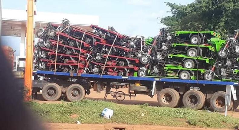 400 tricycles allegedly stolen