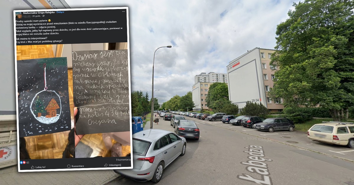 Znalazła pod drzwiami tajemniczą kartkę. Zagadkę pomogli rozwiązać internauci