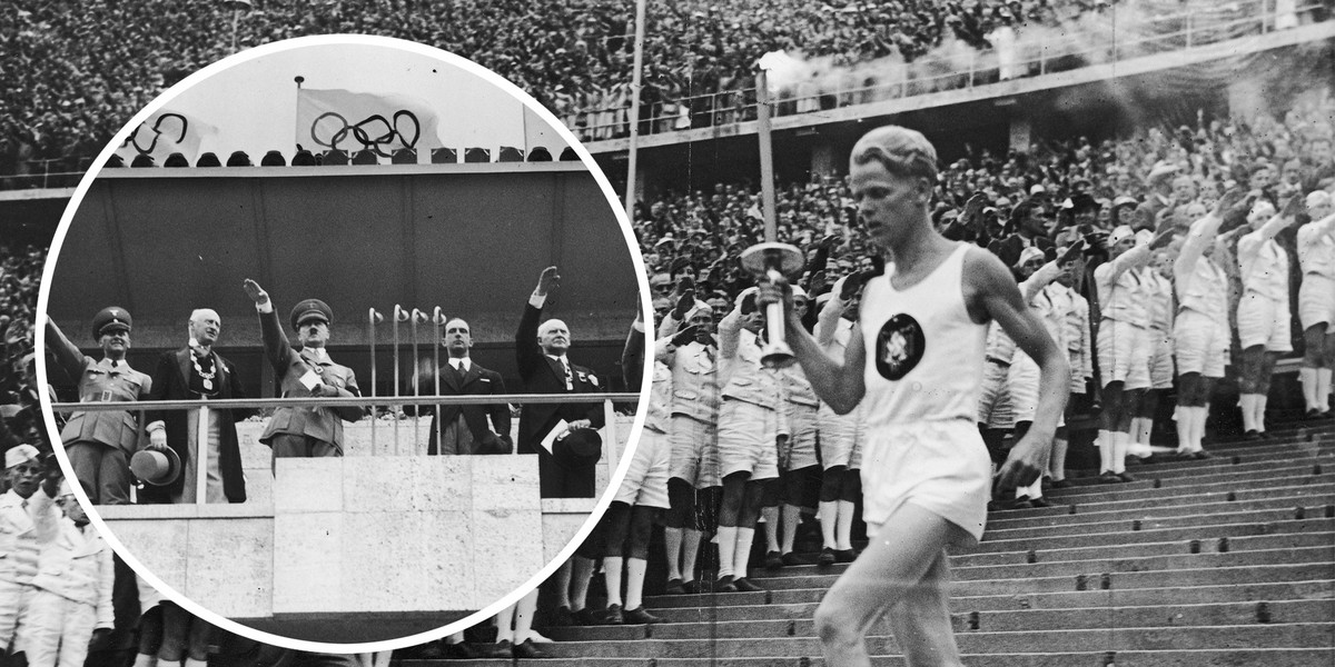 Pierwsza sztafeta z ogniem olimpijskim miała jedno zadanie: Pokazać potęgę Niemiec