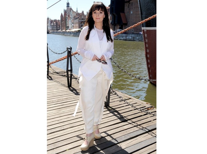 Kandydatki na modelki ocenia także dziennikarka Karolina Korwin-Piotrowska