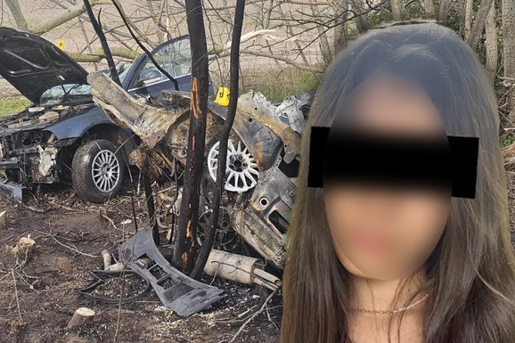 TAMARA (16) I ALEKSA (22) POGINULI U STRAVIČNOJ NESREĆI Automobil se PREPOLOVIO I ZAPALIO: Udarili u drveće dok su se vraćali sa zabave (FOTO)