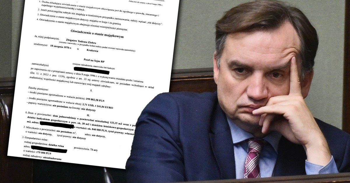 Konta Zbigniewa Ziobry wyczyszczone. Zniknęły wszystkie pieniądze