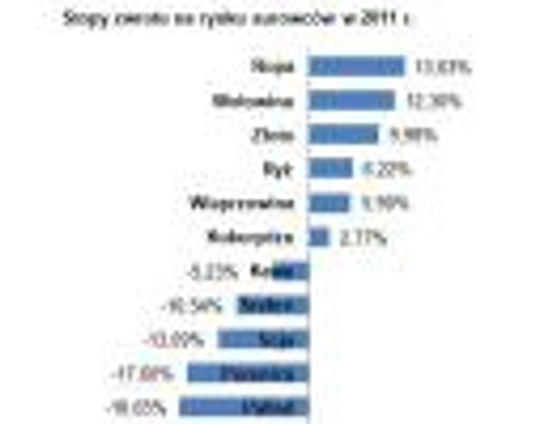 Stopy zwrotu z długich pozycji w 2011