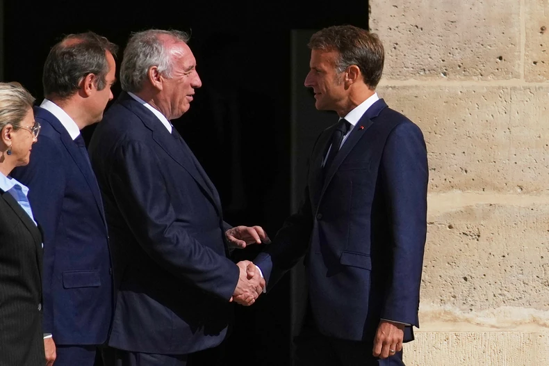 Fransoa Bajru i Emanuel Makron