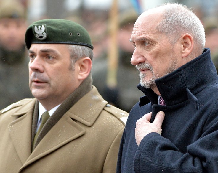Antoni Macierewicz i gen. Wiesław Kukuła, 2017 r.
