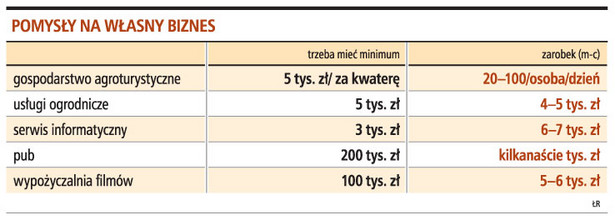 Pomysły na własny biznes