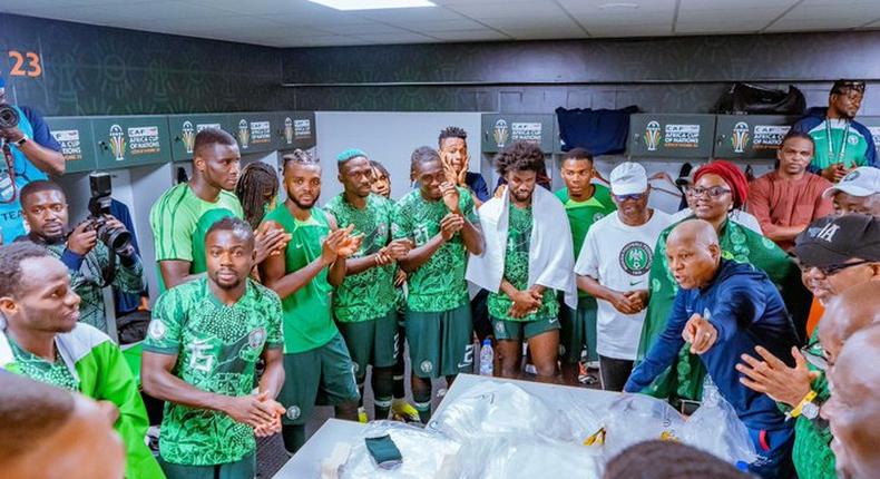 Shettima in the stadium as Super Eagles beat South Africa in AFCON semi-final [Presidency]