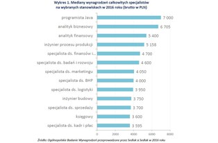 Jacy specjaliści zarabiali najwięcej? Oto ranking wynagrodzeń z 2016 roku