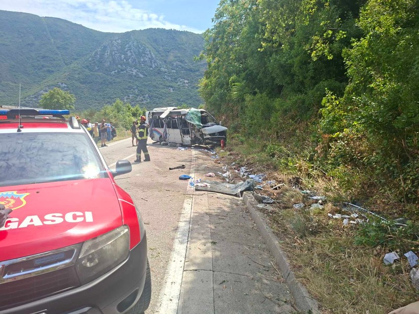Saobraćajna nesreća na putu Nikšić-Kotor