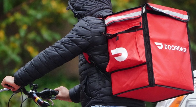 DoorDash helps customers order food from restaurants that don't offer their own delivery service.