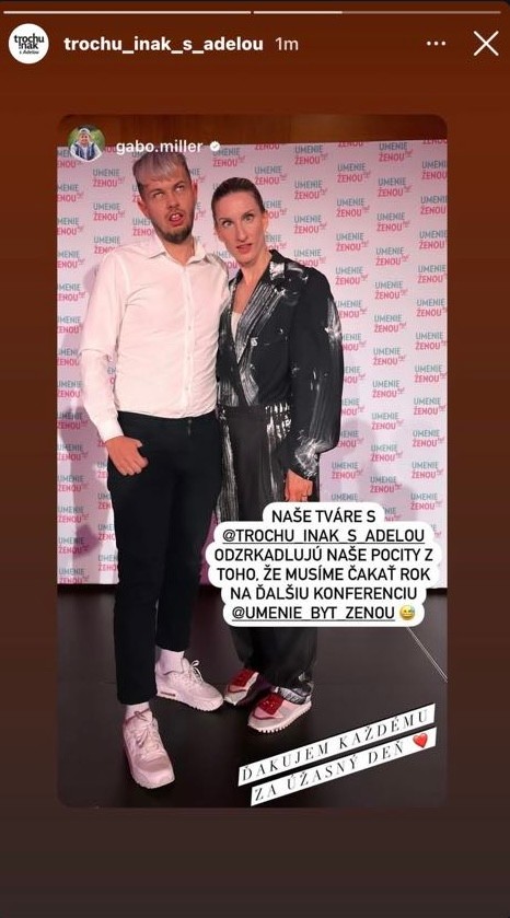 Adela Vinczeová na Instagrame.