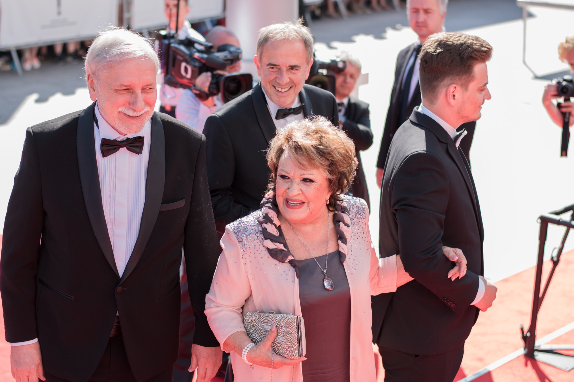 Jiřina Bohdalová počas Medzinárodného filmového festivalu v Karlových Varoch.
