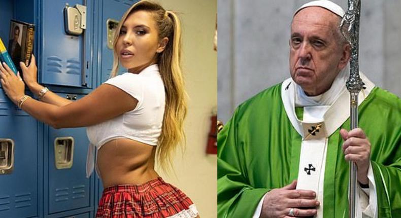 Pope Francis' official Instagram account likes racy photo of bikini-wearing model 