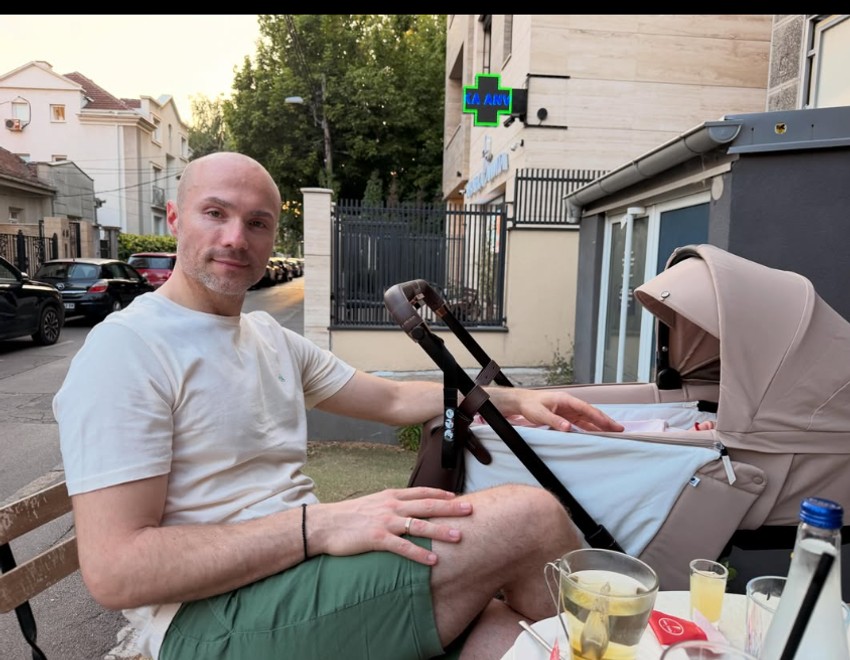 Aca Sofronijević sa ćerkom