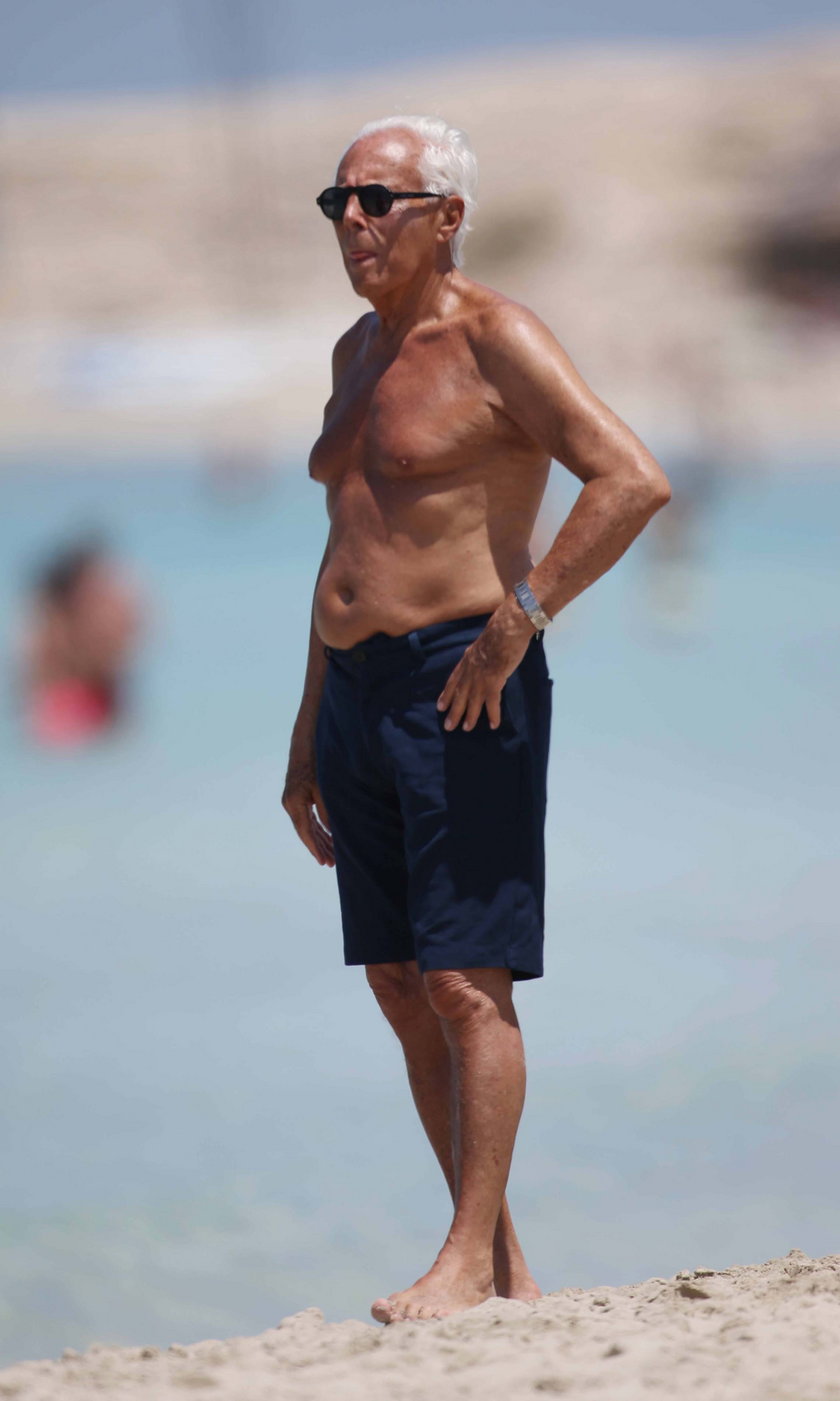 Giorgio Armani na hiszpańskiej wyspie Formentera