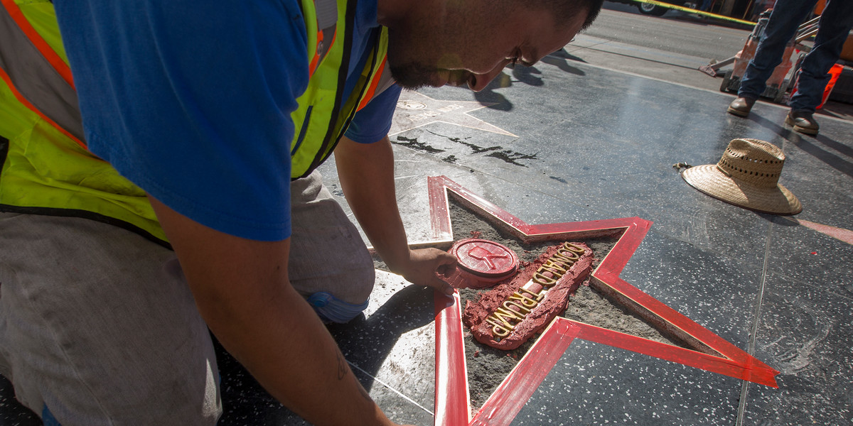 Hollywood is repairing Donald Trump's shattered Walk of Fame star, and it'll cost thousands