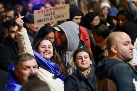 Protesti nakon parlamentarnih izbora u Tbilisiju, Gruzija, 28. oktobra