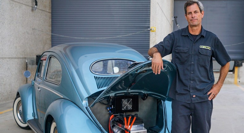 Michael Bream, CEO of EV West, has built electric hot rods, project cars, and race cars, and uses that experience to develop products for conversions.EV West