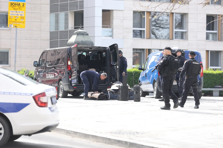 Pripadnici MUP-a u hotelu "Moskva" 