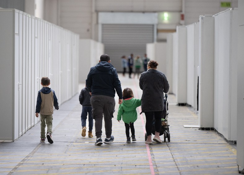 Ośrodek dla uchodźców we Frankfurcie, listopad 2023 r.