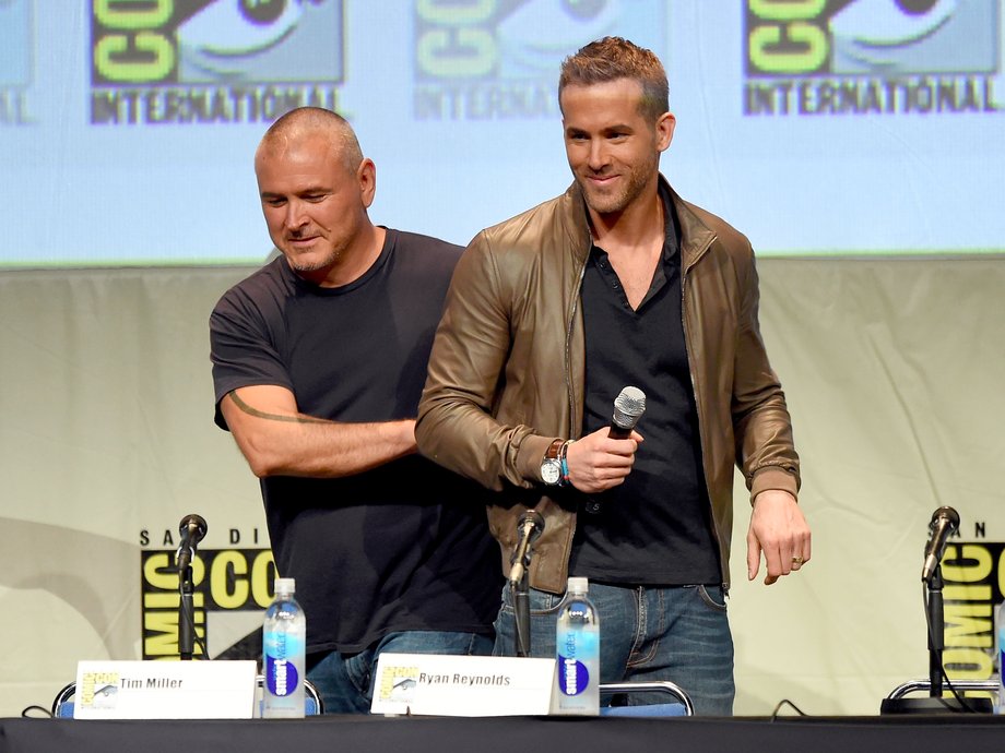 (L-R) Tim Miller and Ryan Reynolds.