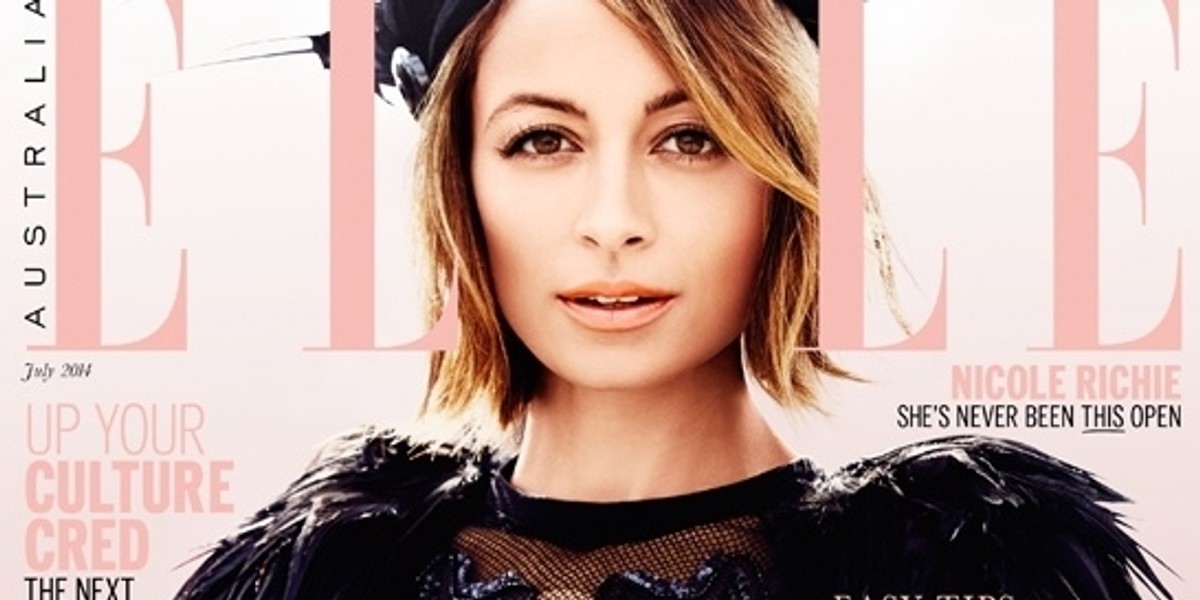 Nicole Richie na okładce "Elle"