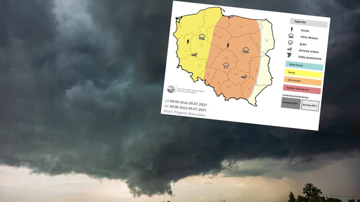 Prognoza pogody na piątek, 9 lipca. Wielka burza tworzy się nad Polską