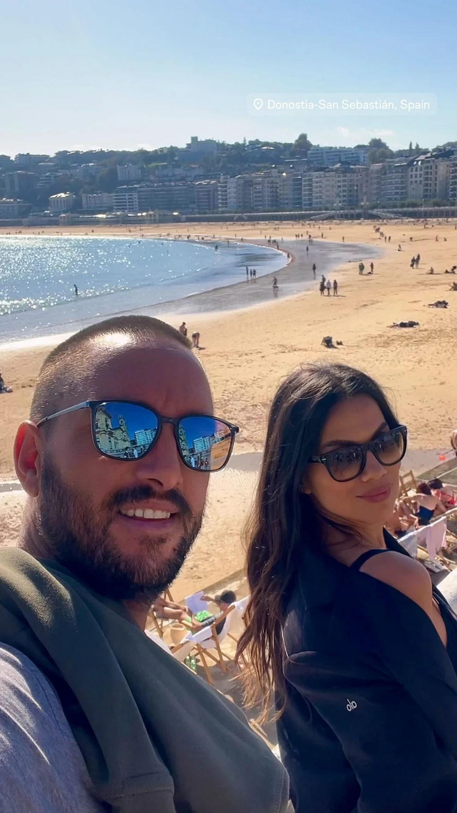 Viktor Troicki sa ženom u Španiji