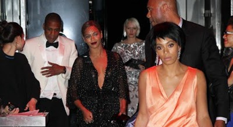 Jay Z, Beyonce and Solange