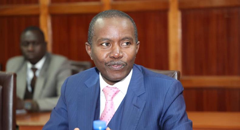 Ministry of Information, Communications and Technology CS Joe Mucheru during the launch of Google Connectivity Projects for the Law Courts on July 18, 2022