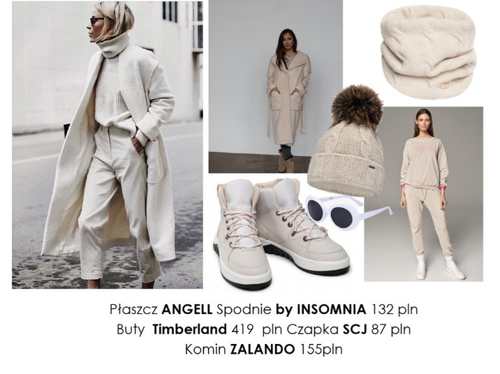 STYLIZACJE na zimę w jednym kolorze