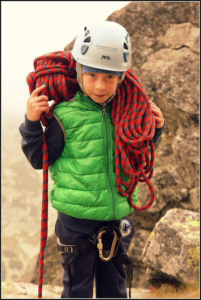 7-letni Alexander Piegza w górach