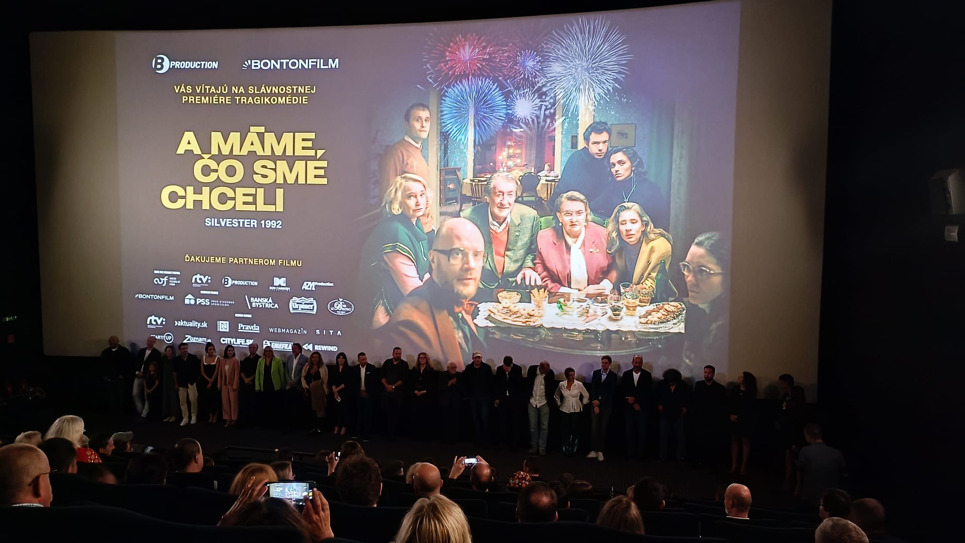 Celebritná premiéra filmu A máme, čo sme chceli.