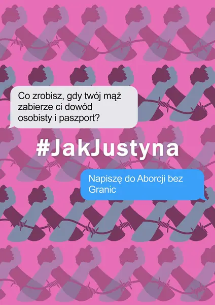 Grafika wspierająca akcję #JakJustyna