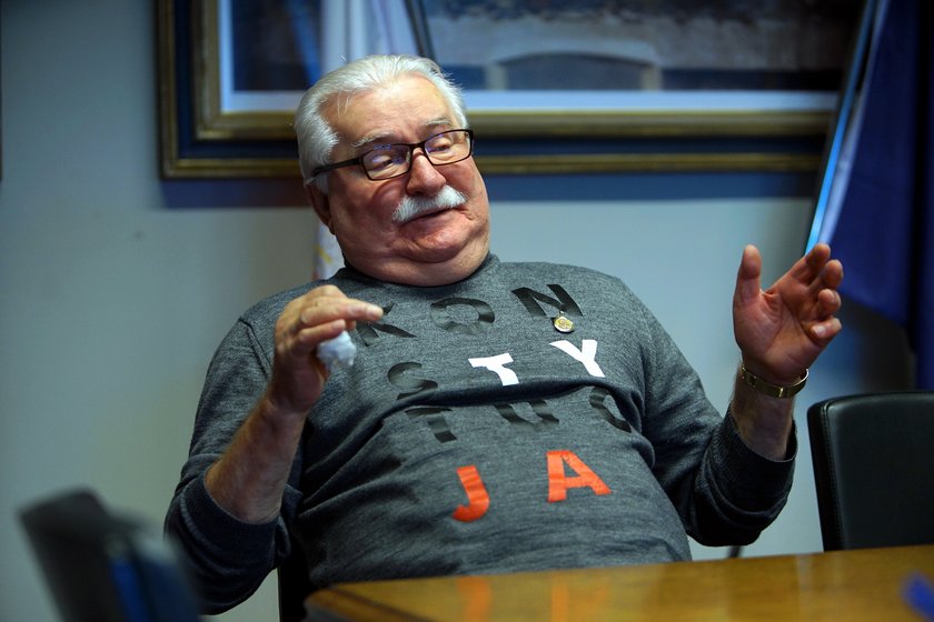 Lech Walesa udzielił wywiadu Dorocie Wellman