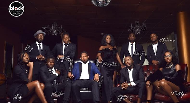 D-Black poses with Black Avenue Muzik signees