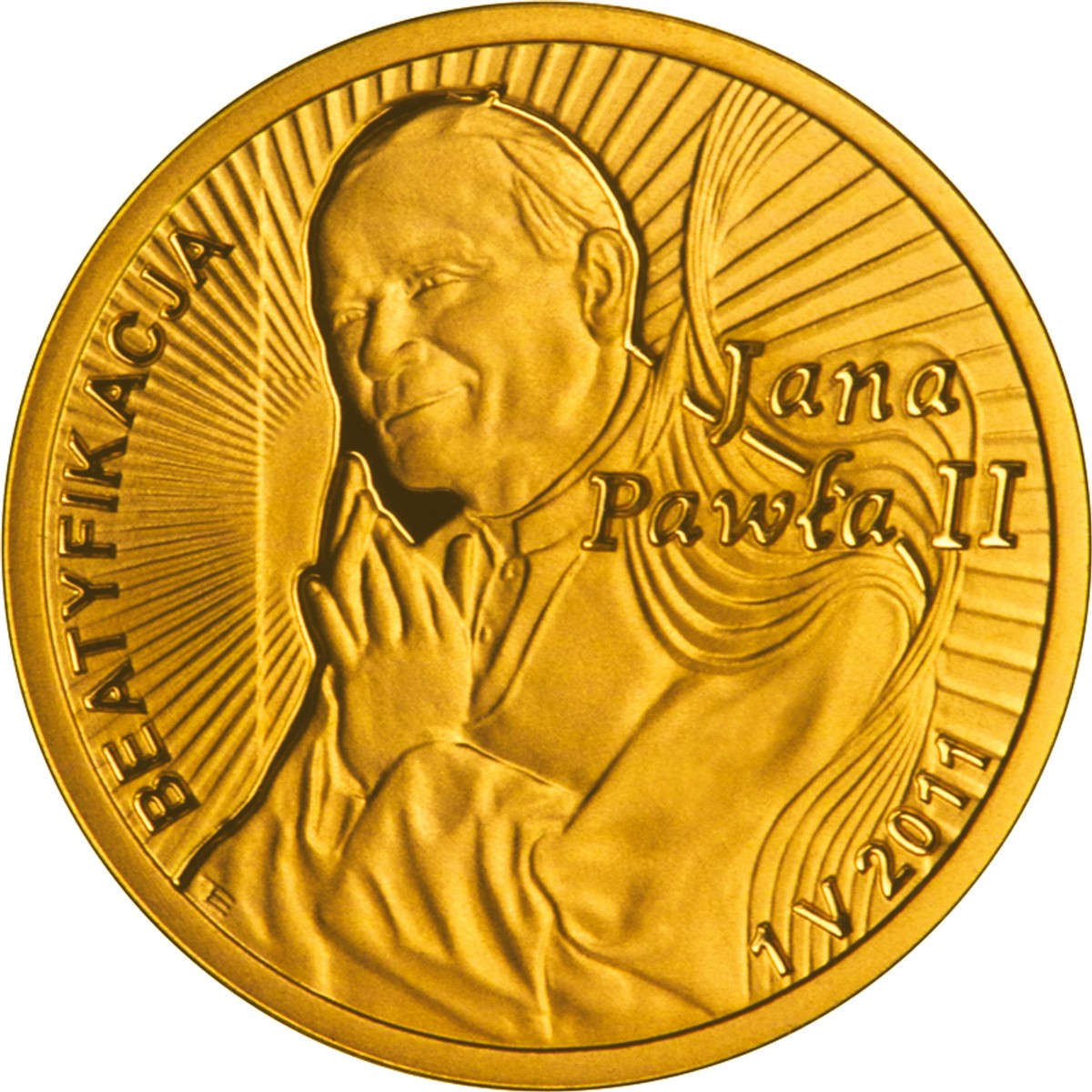 Beatyfikacja JP2 1-maj-2011 r.- nominał 100 zł - rewers (fot. NBP)