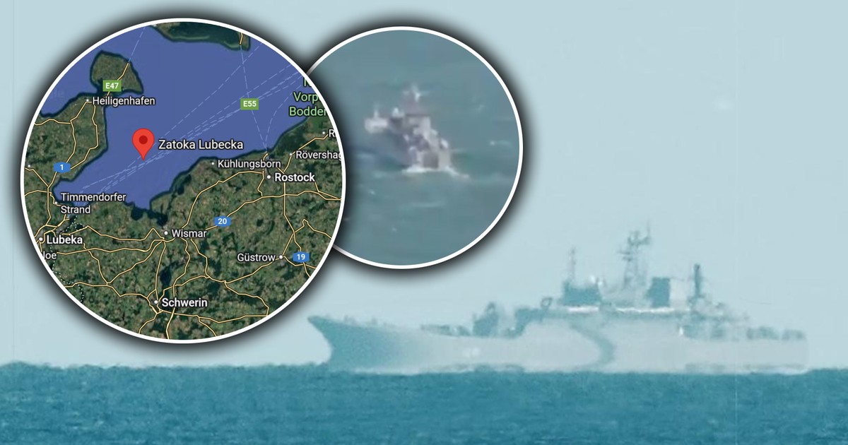 Rosyjski okręt blokuje kluczowy szlak na Bałtyku. Ten widok budzi obawy