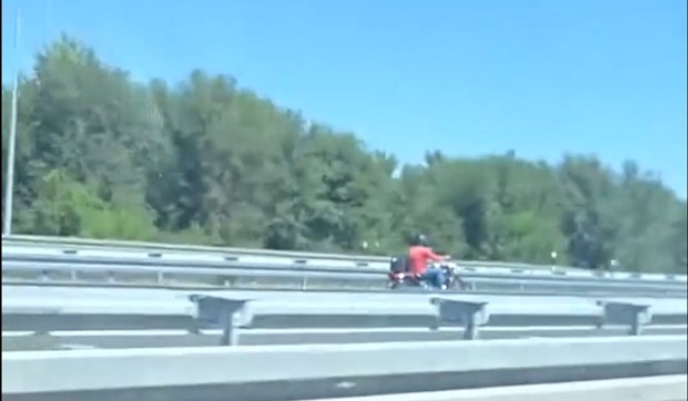 Vožnja u kontrasmeru na auto-putu kod Novog Sada