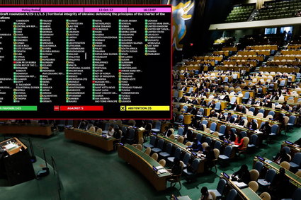 Kto popiera rosyjską aneksję? Tak wygląda rozkład głosów w ONZ