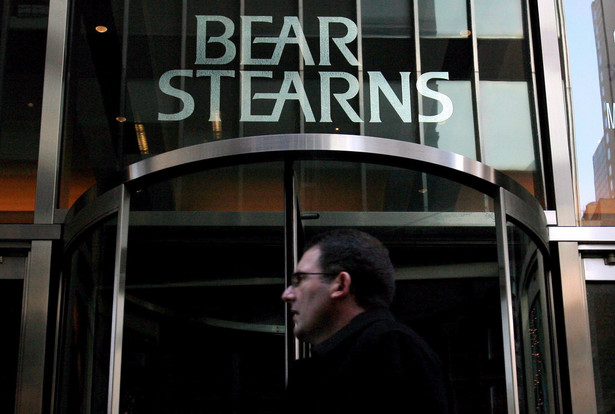 Wejscie do amerykańskiego banku inwestyjcyjnego Bear Stearns, który zbankrutował w zeszłym roku.