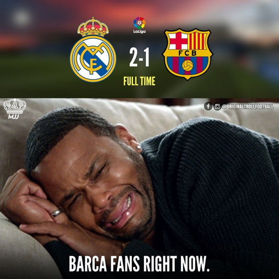 Real lepszy od Barcelony. Memy po El Clasico!