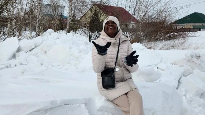 Cakani prvi put u snegu