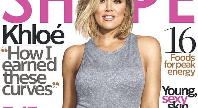 Khloe Kardashian on the cover of Shape magazine